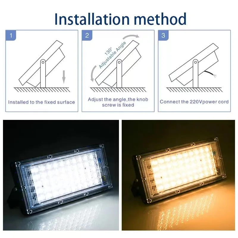 DC 12V 24V AC 100-277V Projector Bulb Floodlight Reflector Lamp 30W 50w 80w 100w 150w 200w 300w Flood Light Led Outdoor IP65