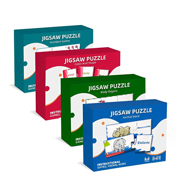 Kids Cards printing for children advanced puzzle for boys and Girls Darl Books Animals Sea 2-3 to boys and girls