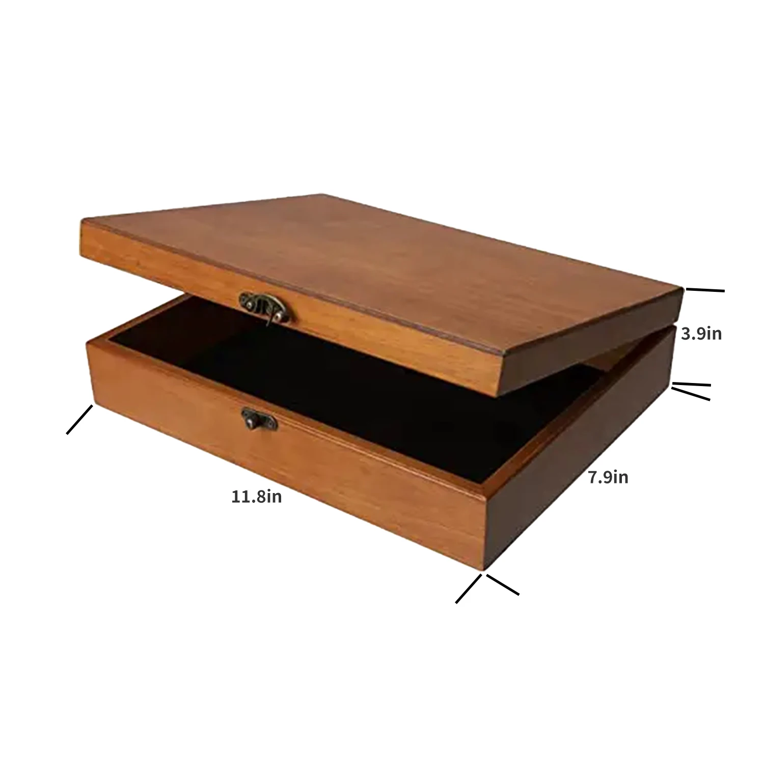 Custom Solid Wood Storage Boxes Stand Type with Different Styles Painted Decorative Pattern Jewelry Display