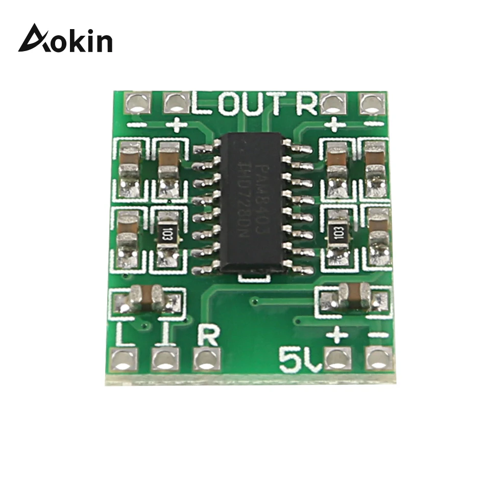 PAM8403 Micro Digital Power Amplifier Board 3Wx2 Imported PAM8403 Chip Sound Quality Micro Digital Power Amplifier Board