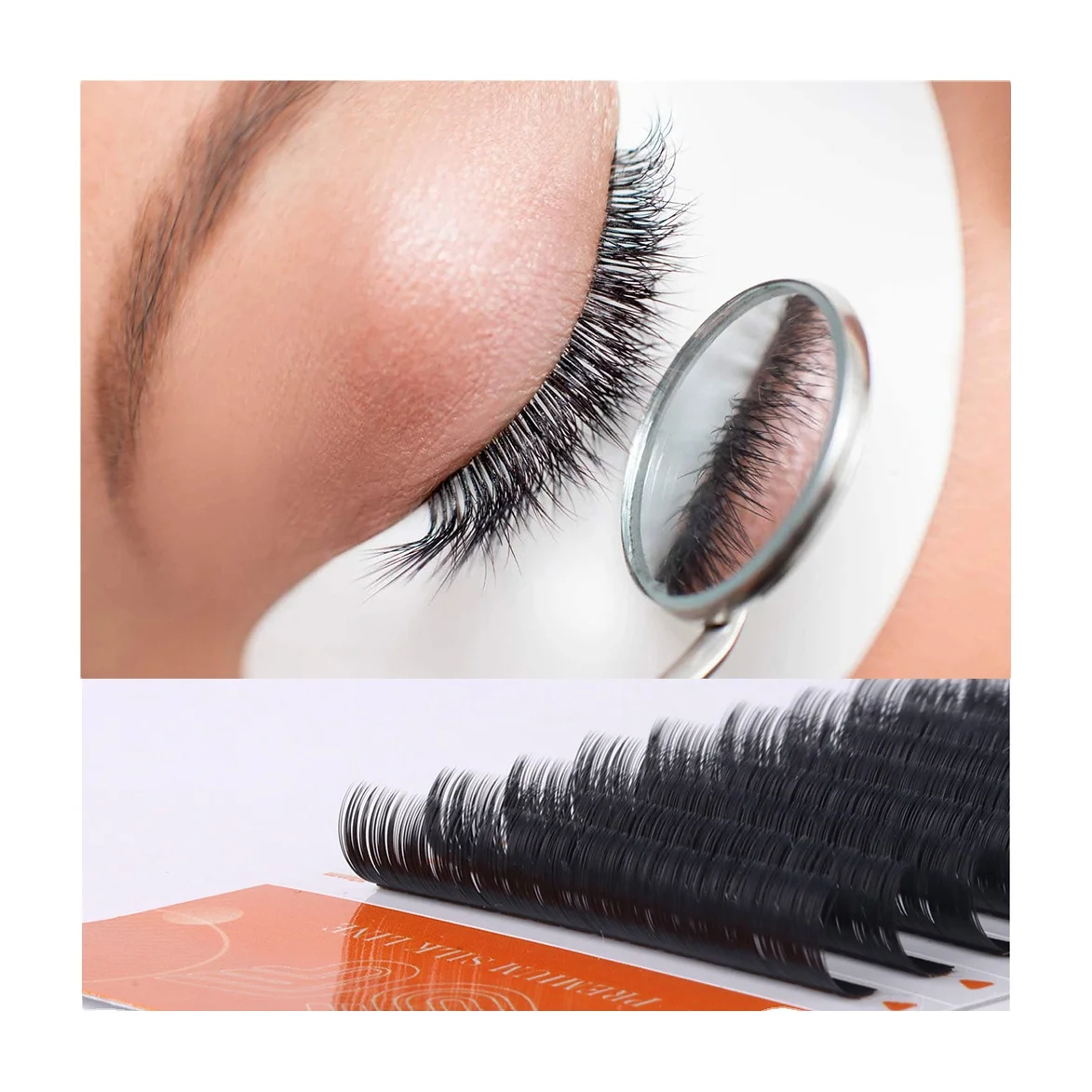 private label flat eyelash extention matt cashmere matte black flat lash ellipse flat eyelash extension