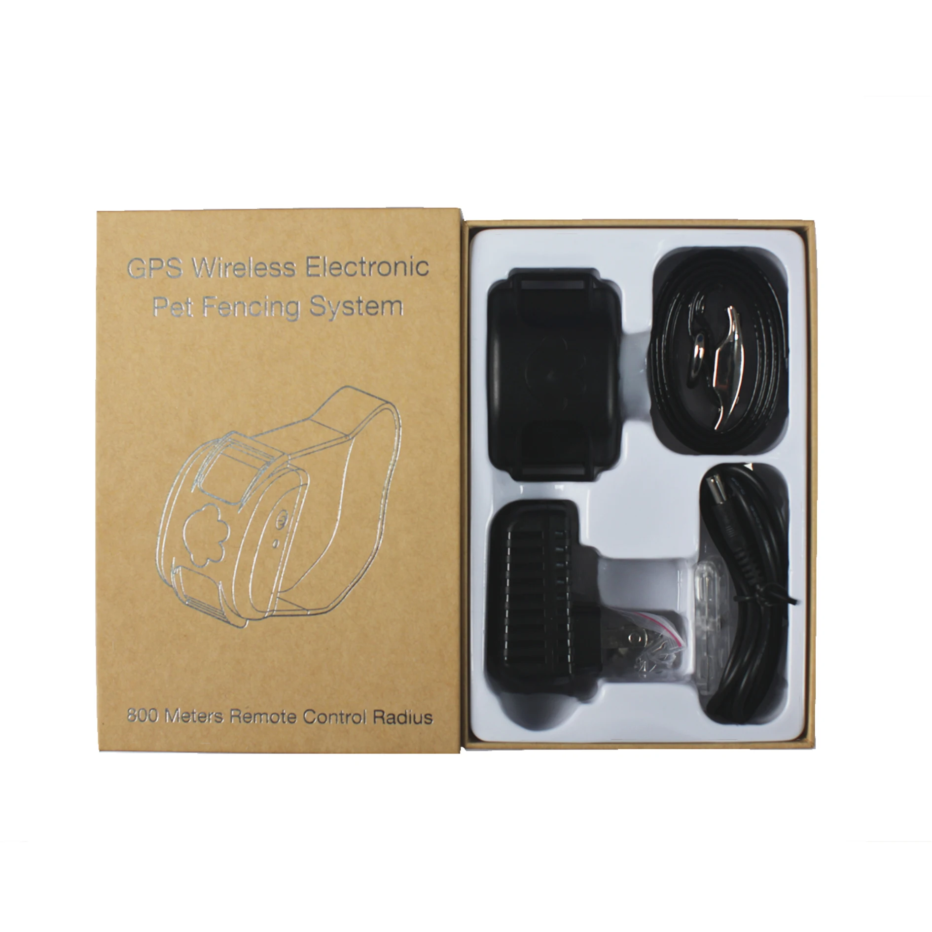 Водонепроницаемый перезаряжаемый усовершенствованный Электрический беспроводной ошейник для домашних животных, ошейник для собак с GPS, уличная Система 800 м, товары для дрессировки домашних питомцев для собак