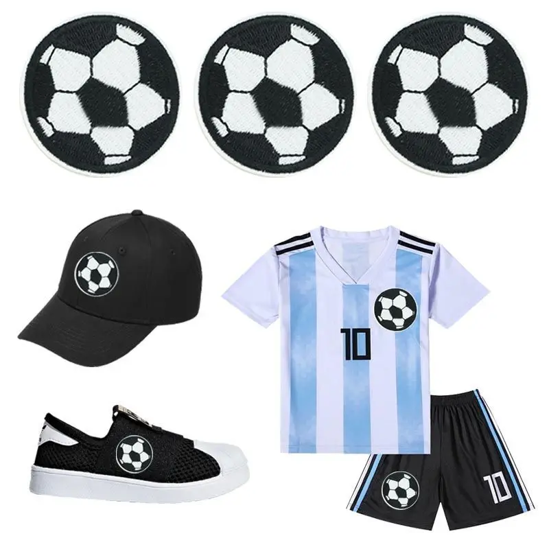 Custom Patches Iron On 3d Embroidery Football Basketball Iron On Patch