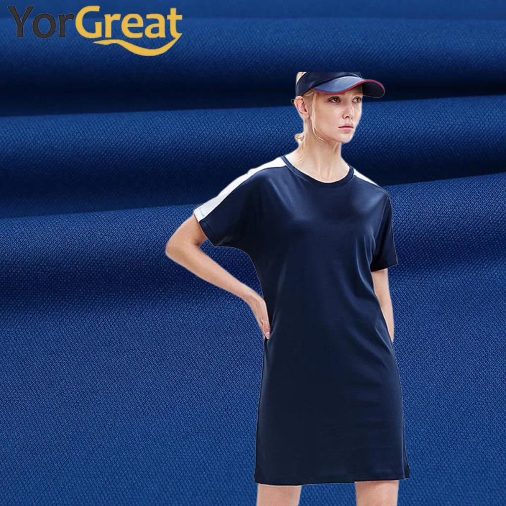 Breathable 100%  Polyester wicking Interlock trilobal Fabric for Sports t shirt clothing fast fashion