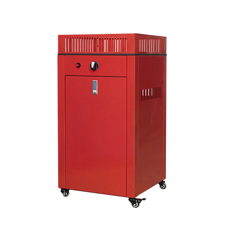 Square Clear Tempered gas fire pit 9.5KW CE approved indoor home use catalytic LPG gas mobile cabinet heater with ODS