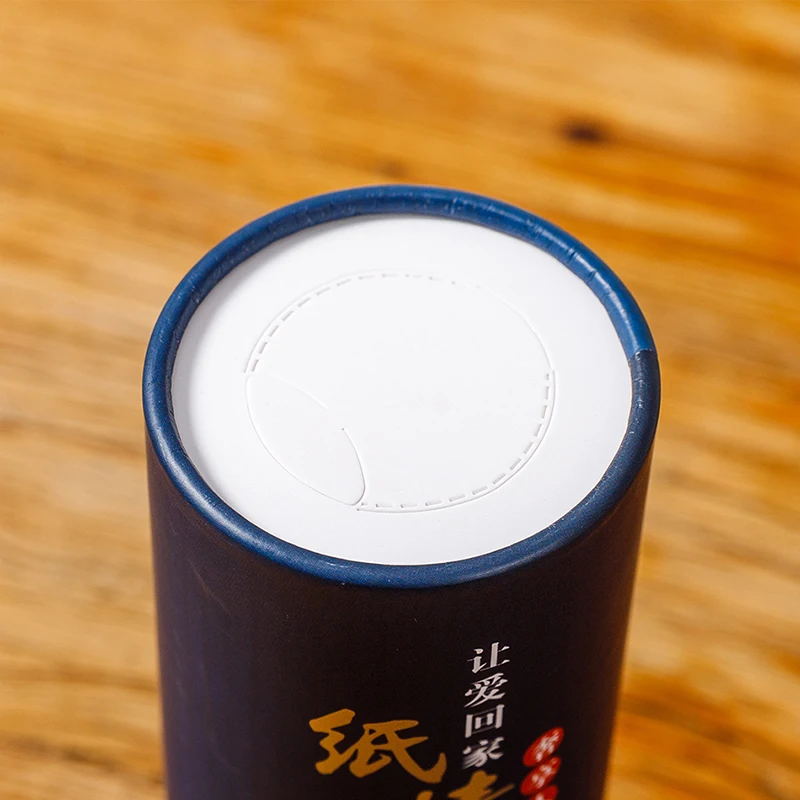 Custom Print 4 Color Printed For Toys Brown Kraft Pumping Random Carton Tissue Tea Paper Tube Box Packaging