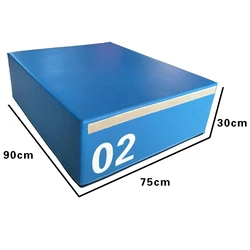 DW SPORTS Soft Stackable High Density Foam Plyo Jump Boxes for Strength Training