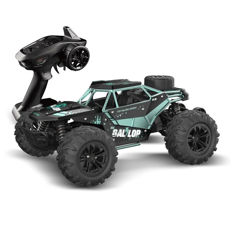 1:16 2.4G 80m Remote Control 4WD 35km/h High Speed Metal Car With Light R/C Diecast Car Juguete de Carro Super Version
