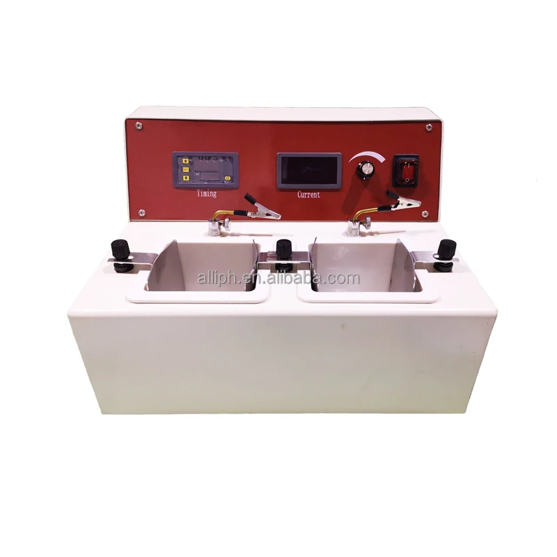 Dental lab Electrolytic Polisher Electron Polishing Machine with two water bath