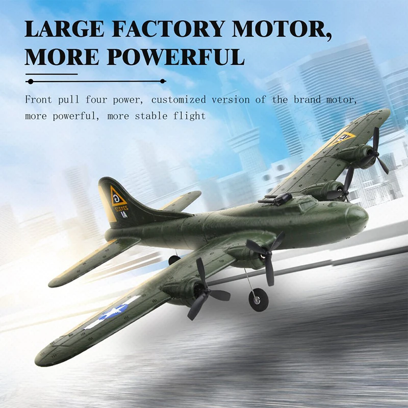 Хоши FX817 B-17 RC самолет с неподвижным крылом планер EPP Поролоновый B17 истребитель RTF Самолет 2 4 ГГц 2CH 6-Axis Gyro летательные аппараты