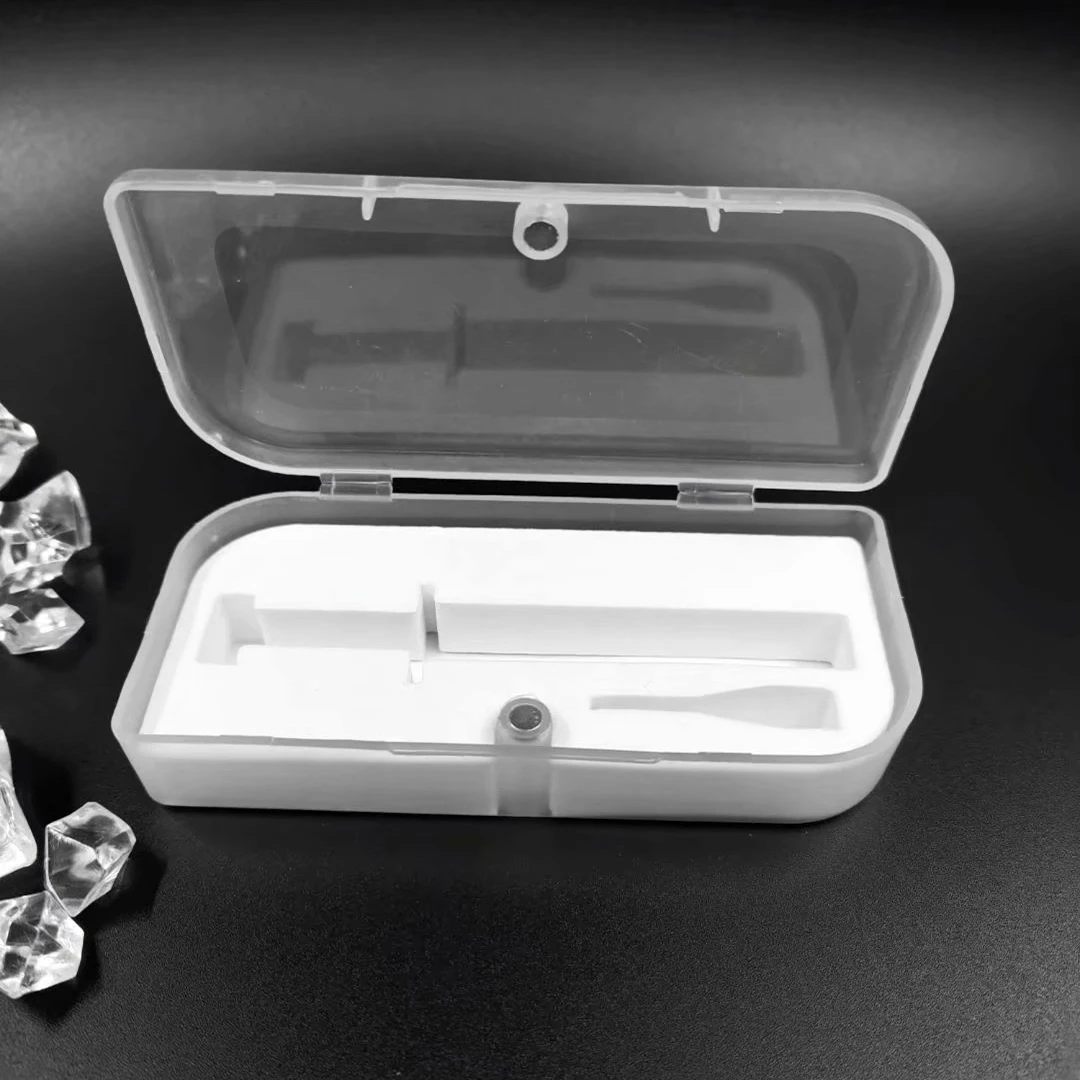 
Customizable vape cigarette cases syringe packaging clear USB plastic box 