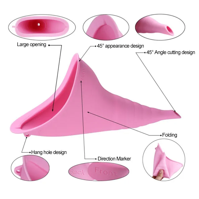  Best Seller Portable Silicone Female Urination Device For Outdoor Travel Camping 2020 New