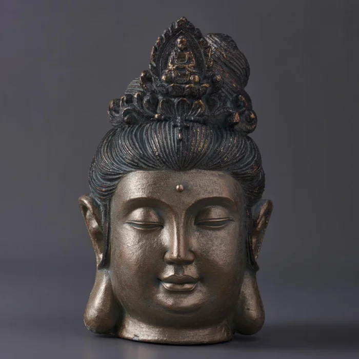 Modern Resin Buddha Statue of Protection Religious Art Sculpture Mold for Home Decoration Garden Figurine for Gifts