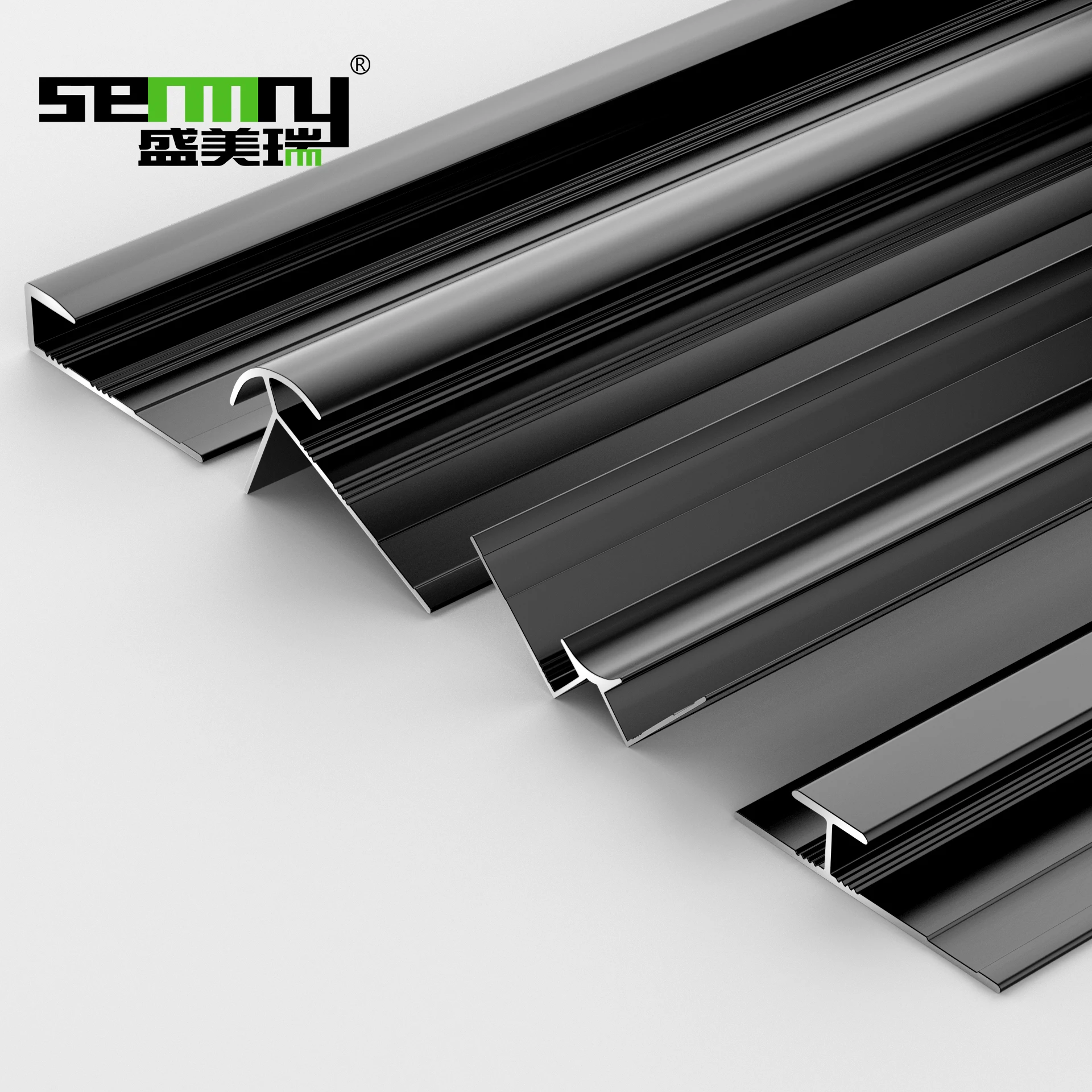 High Quality Brushed Profile Office Building Aluminium Strips Specialized High-End Aluminum Tile Trim