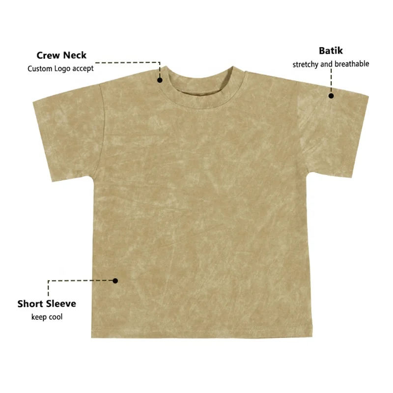 Hot Sale Newborn Baby Clothing Summer Clothes Batik Cotton Short Sleeve T-shirts Kids Top Boy & Girl Shirt