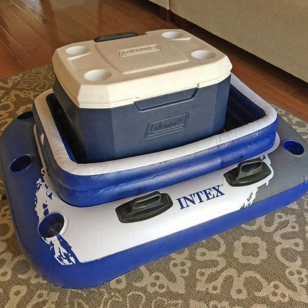 Custom Inflatable Water Pool Floating Air Cooler Tube for Ice Beverage