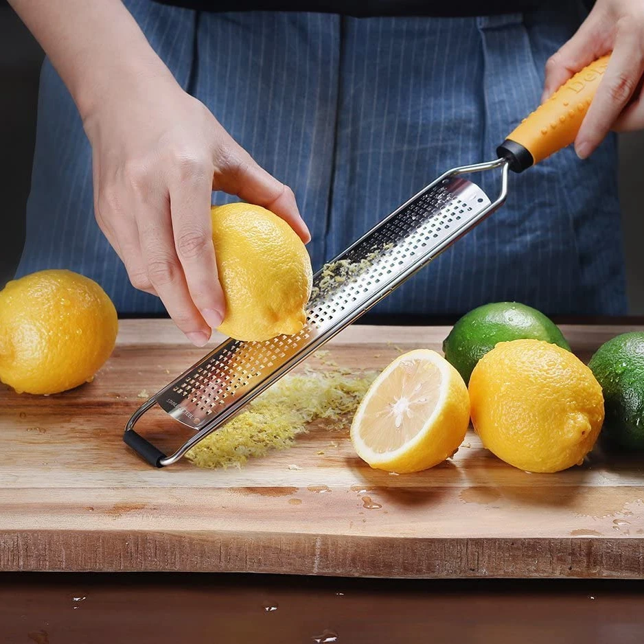 Parmesan Cheese Lemon Zester Heavy Duty Cheese Grater Vegetable Stainless Steel Grater