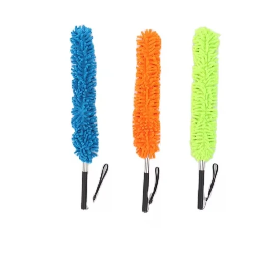 Оптовая продажа 56-135 см гибкая тряпка из микрофибры телескопическая для очистки углов