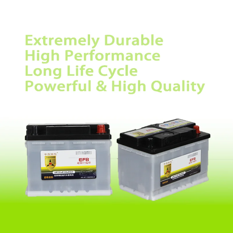 Power Battery Lead Acid Gel Battery HOT SALE Agm 6-QW-70  EFB 12V 70ah Maintenance Free Car Battery for Starting Auto EV