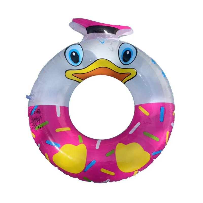 B01 R Animal Donut Ring outdoor inflatable water sports pool floating swimming toys for kids  Cute Duck