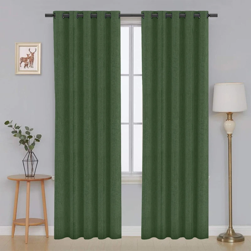 Hot Sale High Quality Custom Made Jacquard Eyelet Window Curtain