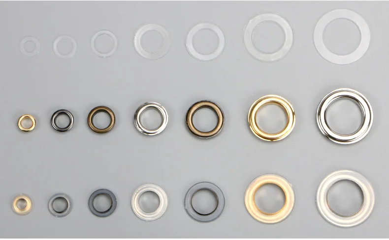 YYX Transparent Protective Rings Garment Plastic Washer for Eyelets Snap Botton