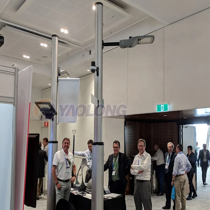 Yaolong new design 9 meter solar power energy smart LED street light pole