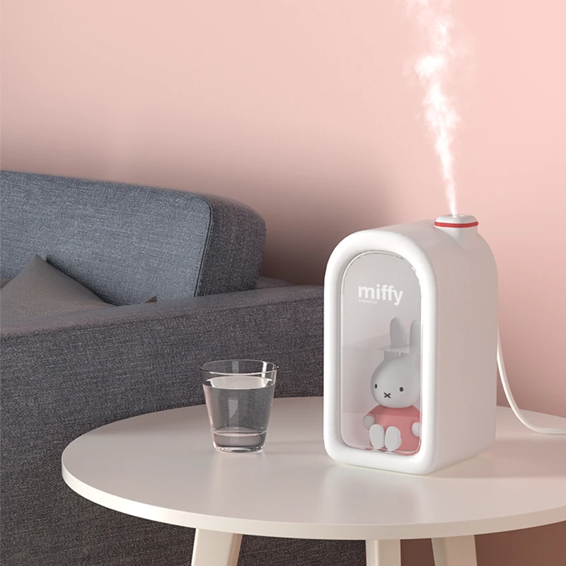 Miffy X MIPOW 380ML Cool Mist Humidifier Aromatherapy Air Dampener For HomeCar Aroma Diffuser USB Humidifier LED Night Lamp Gift