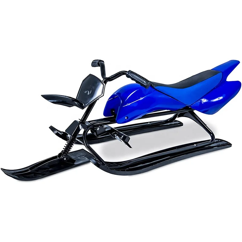 Sleds for Kids Snowmobile for Snowscoot with Twin Brakes,Ski Sled Slider Board Snow Racer Sled for Boy Girl Gift 4 Years