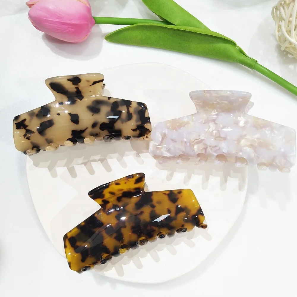 Hair Claw Banana Clips Tortoise Leopard print Design Large Fashion Accessories for Women Girls