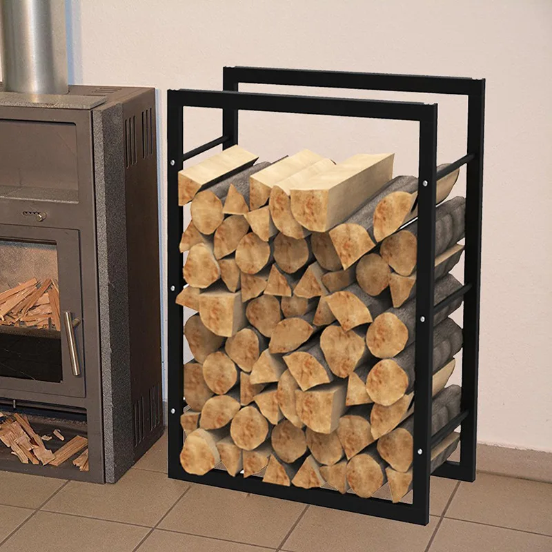 Firewood rack outdoor steel fireplace storage wood holder tools set fireplace tools accessories with holder