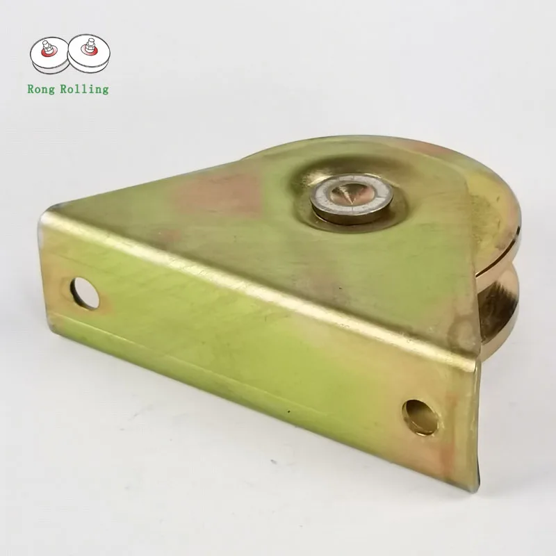 Y-groove sliding gate rollers with outer support,groove door wheel,sliding door pulley,steel door v groove track