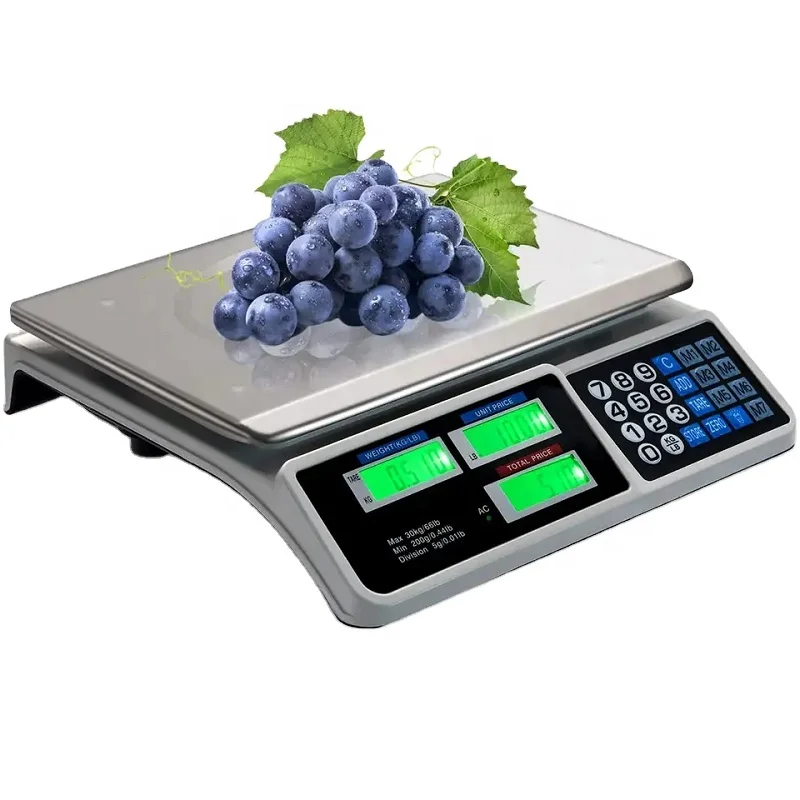 30kg Kitchen Electronic Price Computing Scale 40kg Weighing Digital Scale Machine