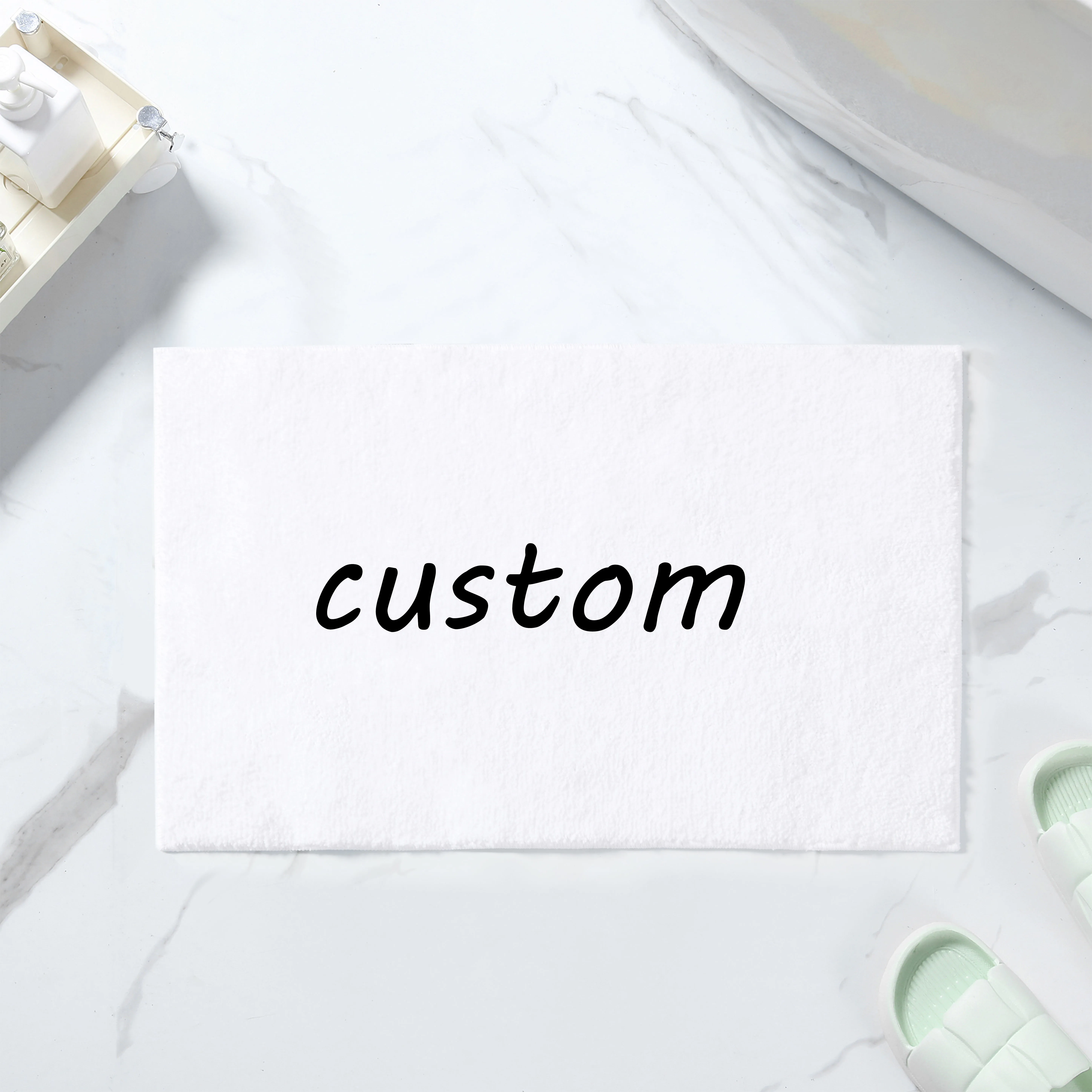 High Quality Dropshopping Custom Pvc Tufted Waffle Silicone Color Changing Bath Mat Rubber Non Slip Chenille Quick Dry Bath Mat