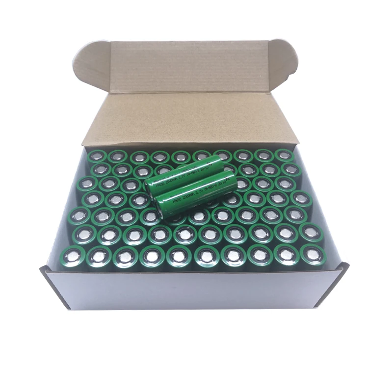 Rechargeable 3.7V 2000mAh Lithium Ion Battery 18650 Cell Bulk Production