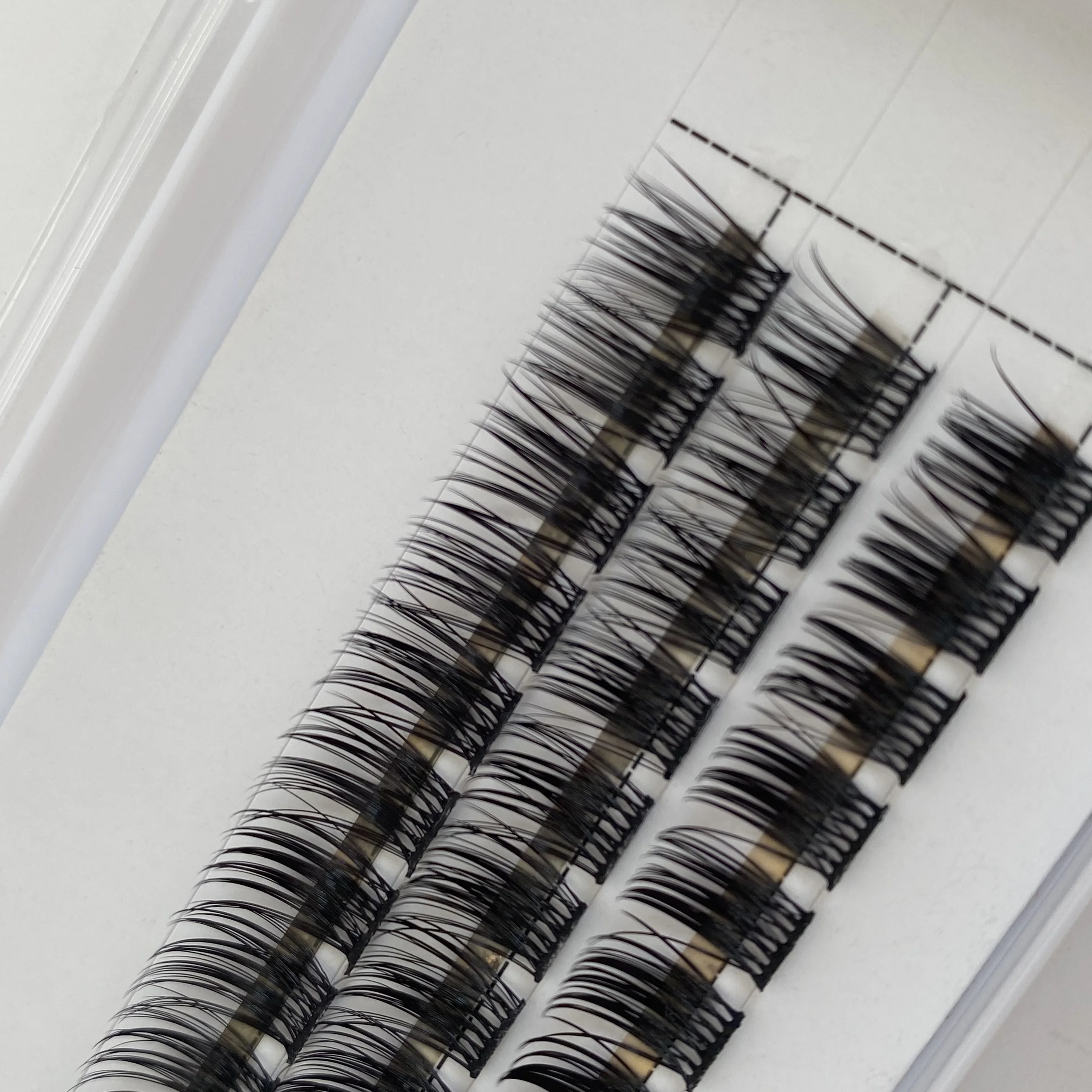 wholesale glue-base Diy Lash Extensions kit faux mink lash cluster D C curl individual 3D cluster Segments Lashes kit