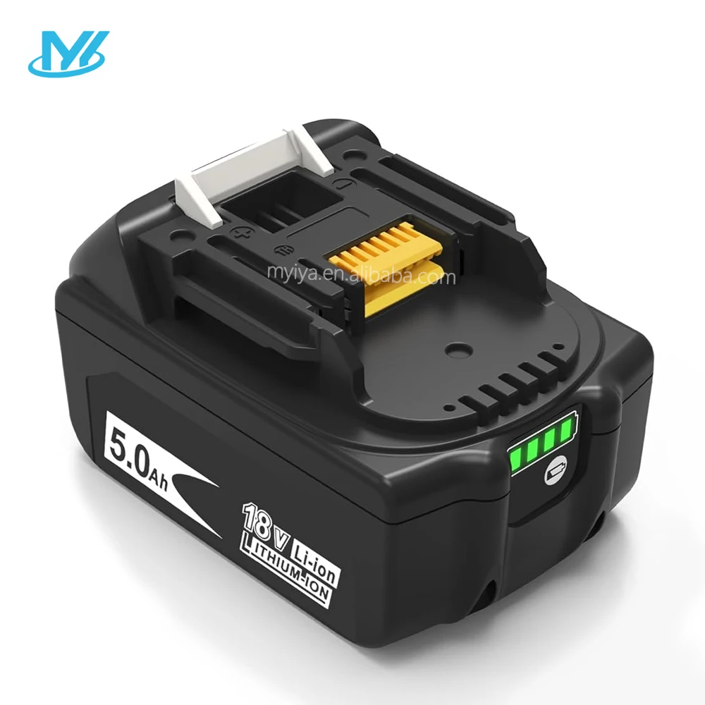 MYiYAE 18v 5.0ah Bl1850B Battery For Makita 18v Bl1850 Bl1850b Bl1860 Bl1840 Bl1840b Bl1830b Bl1830 Bl1820 Bl1815 Bl1835