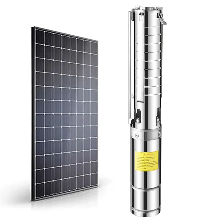 2.2kw 4 kw Solar Powered Water Pump Dc Motor Pump 6 Inch Solar Submersible Deep Well Water Pump
