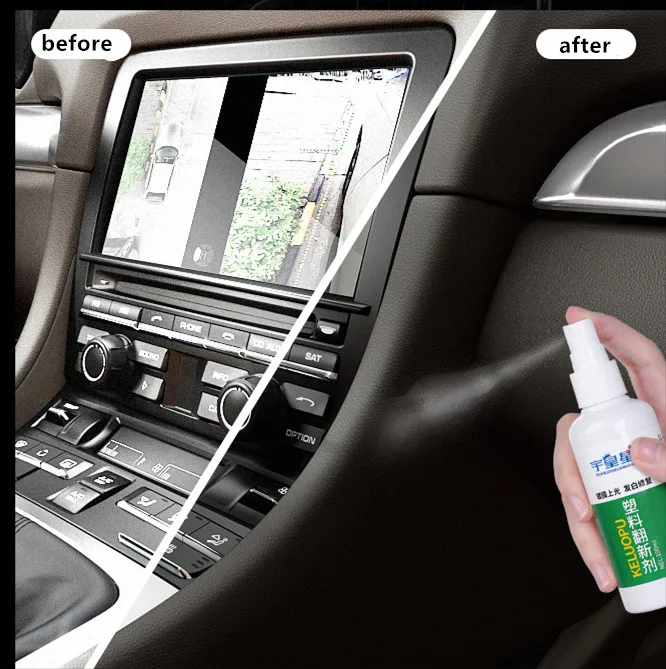 Rubber and Plastic Non-Greasy Dry-to-the-Touch Long Lasting Super Shine car Dressing for Tires Trim and More