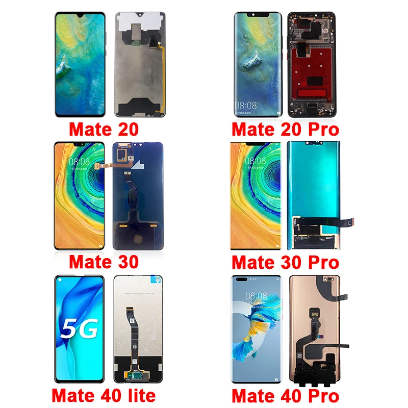 2020 Новое поступление оригинальный ЖК-экран для Huawei Mate 30 40 pro