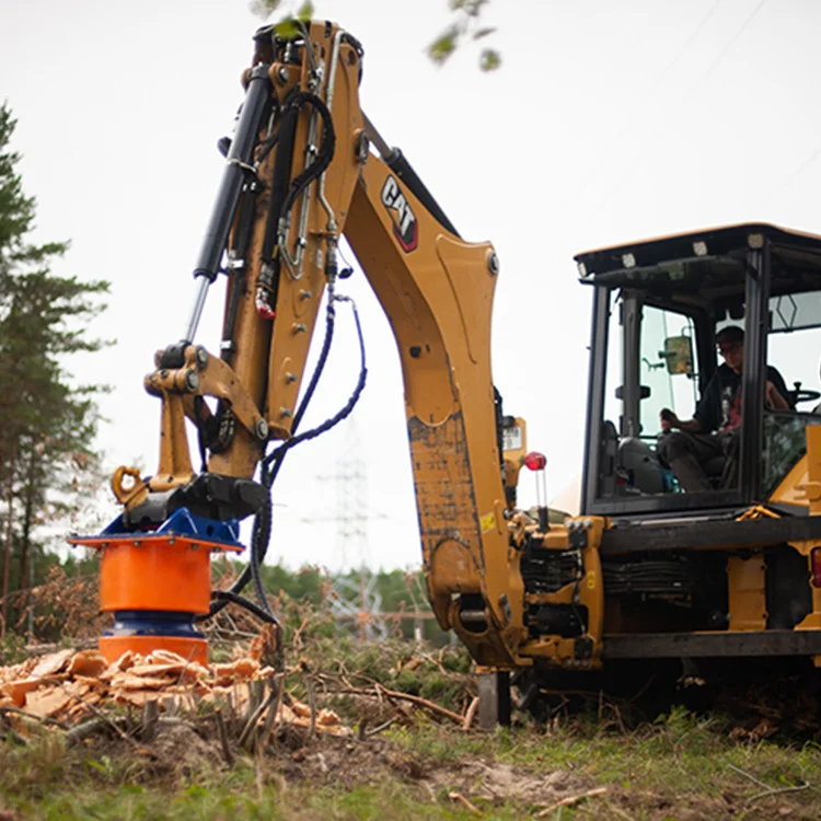 Excavator Stump Planer is designed to work in urban and rural areas on roads railways and powerline construction areas