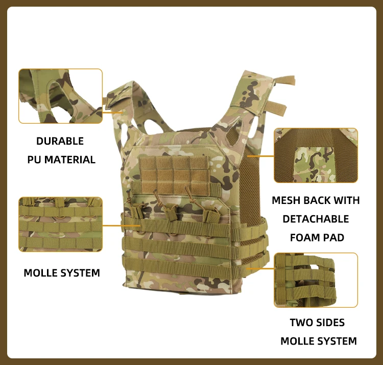 New Lmproved Version Outdoor Hunting Sports Multifunctional Tactical Camouflage Wear Resistant Vest
