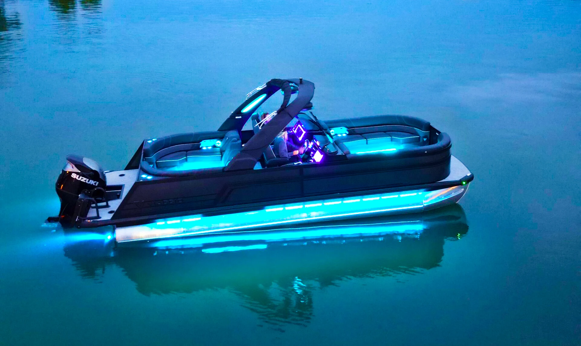 Ecocampor Luxury Aluminum Pontoon Boat for Water Entertainment Hot Selling Party Boat with Engine Combo Set for Fishing in Lakes