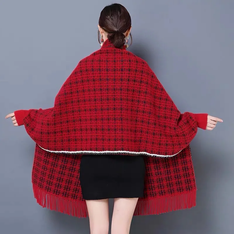 2022 autumn winter thick warm cashmere scarves shawls blanket scarf for women lady