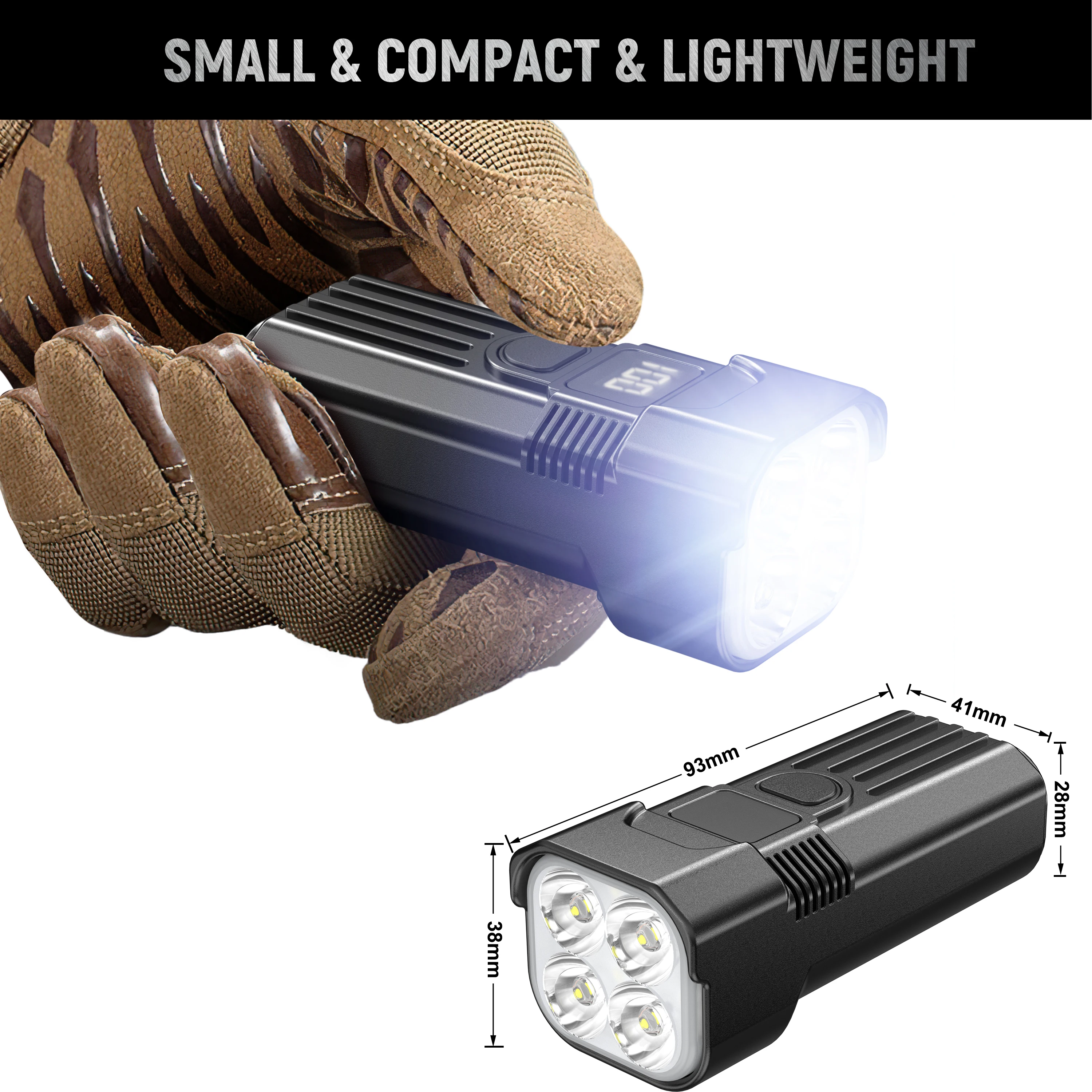 LED Bicycle Safety Riding Light Waterproof Cycling Bicycle Light USB Bike Light Set