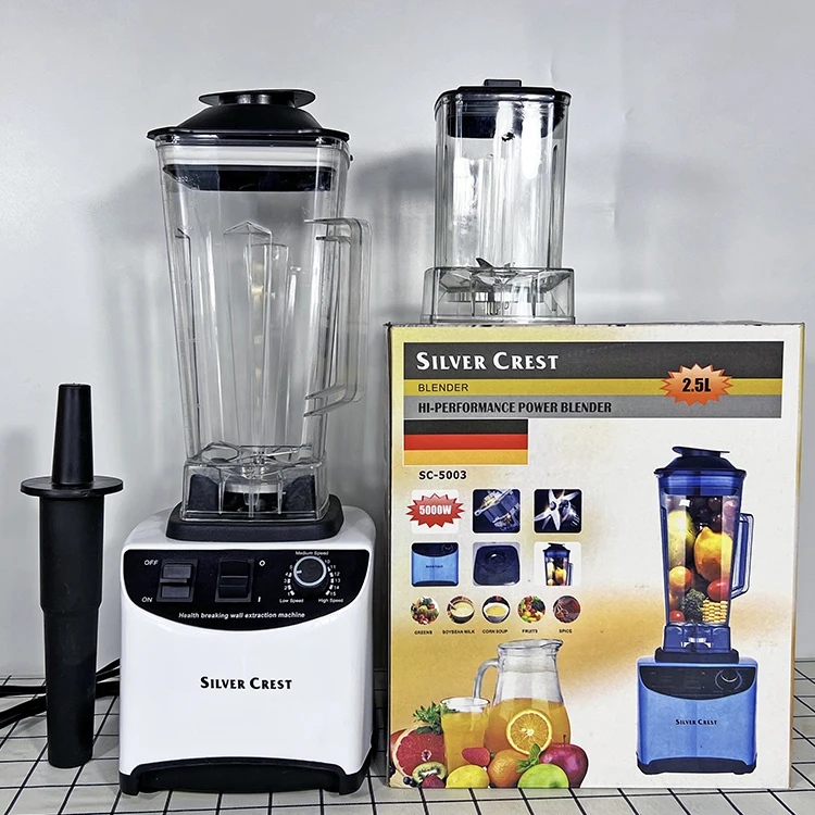 2 In 1 9500w Strong Power Mixer Blender Silver Crest Blender For Home Use Good Quality Blender Mixeur Professionnel
