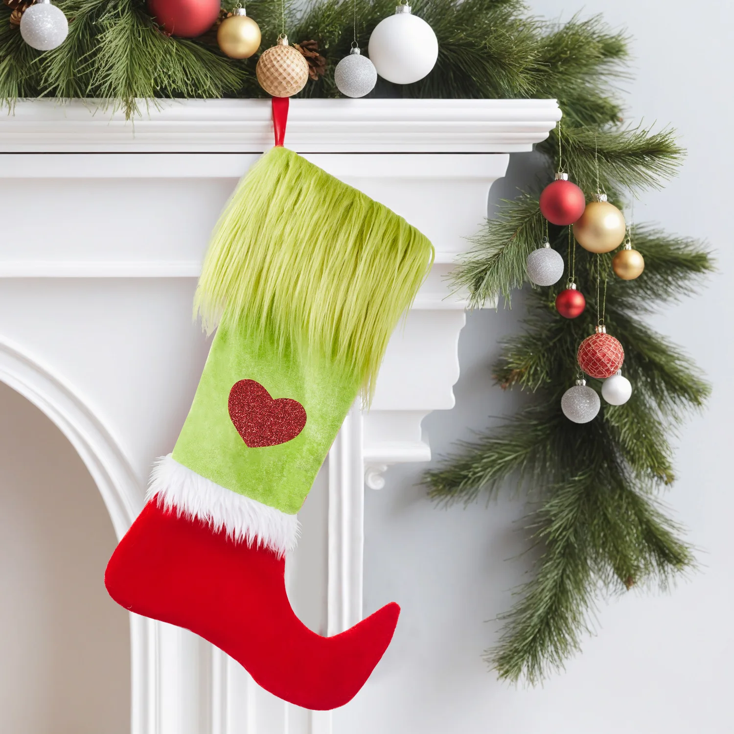 High Quality Santa Claus Christmas Stockings for Home Decor Christmas Ornaments Xmas Tree Decor Natal Gifts Packaged in Bags