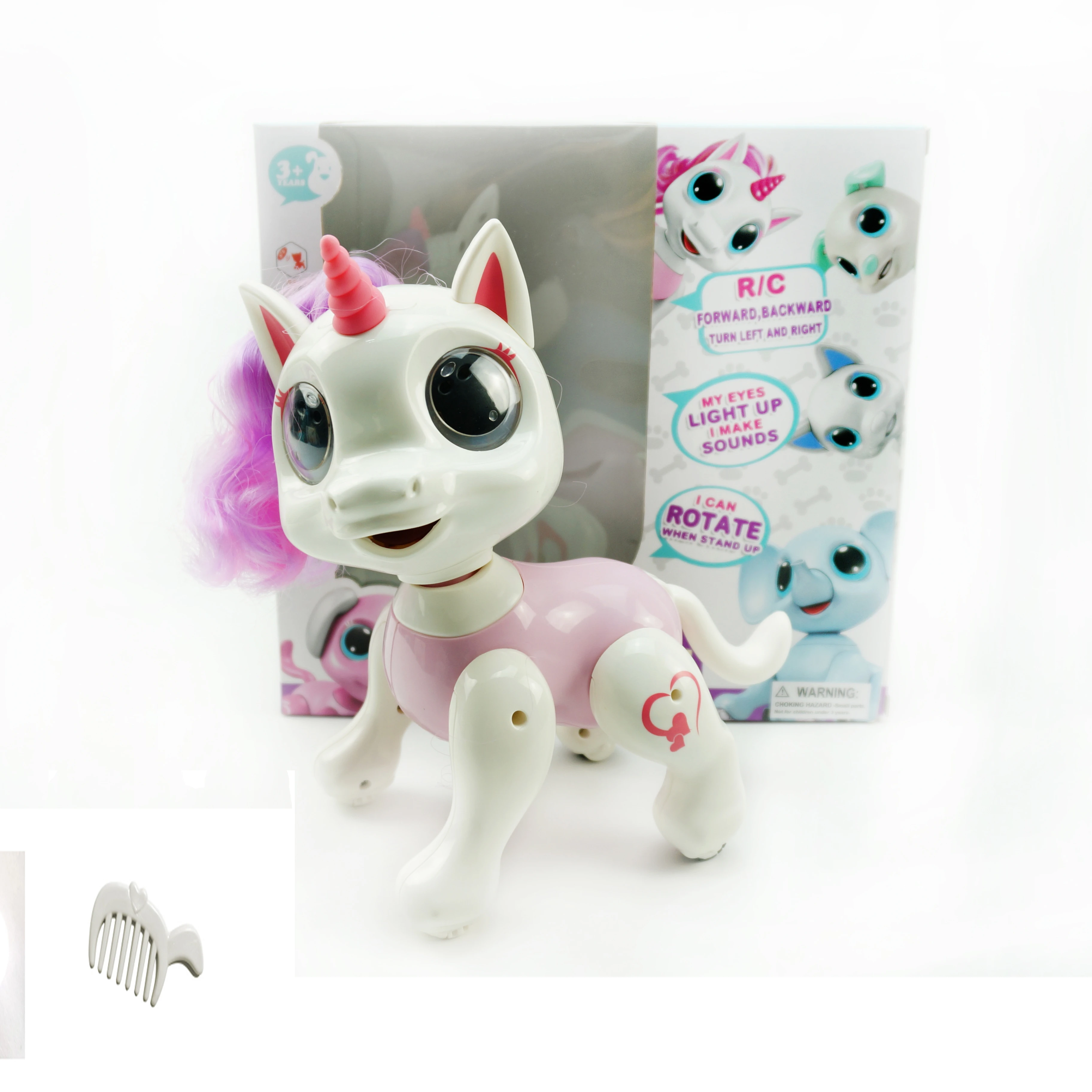 DF RC Robot Dog Toy, RC Interactive Intelligent Walking Dancing Programmable Robot Puppy Robot Pets Unicorn best selling