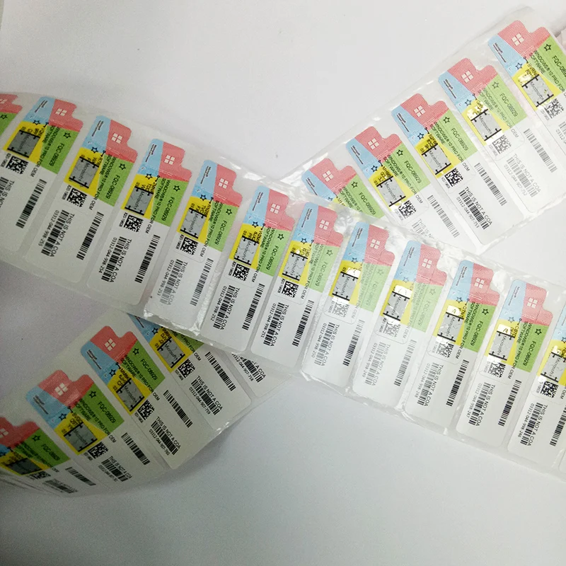 Пожизненная гарантия оригинальная Microsoft Windows 7 профессиональная наклейка COA Win Pro Лицензионная