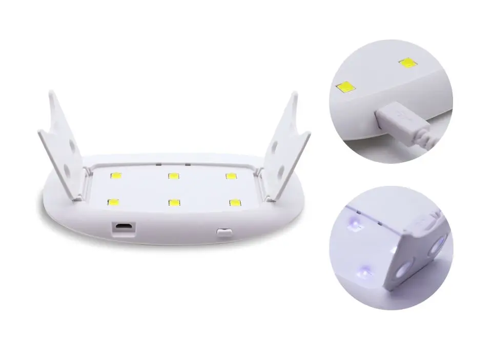 
Top Sale Sun Mini 6W 6 LED uv nail lamp 